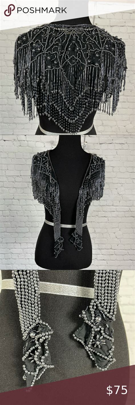 vintage contessa beaded shawl.